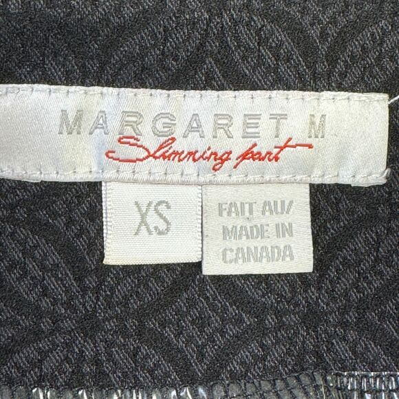 Margaret M Women's Pull On Pant SZ XS Slimming Rayon Dress Stretch Black Classic - Picture 3 of 8